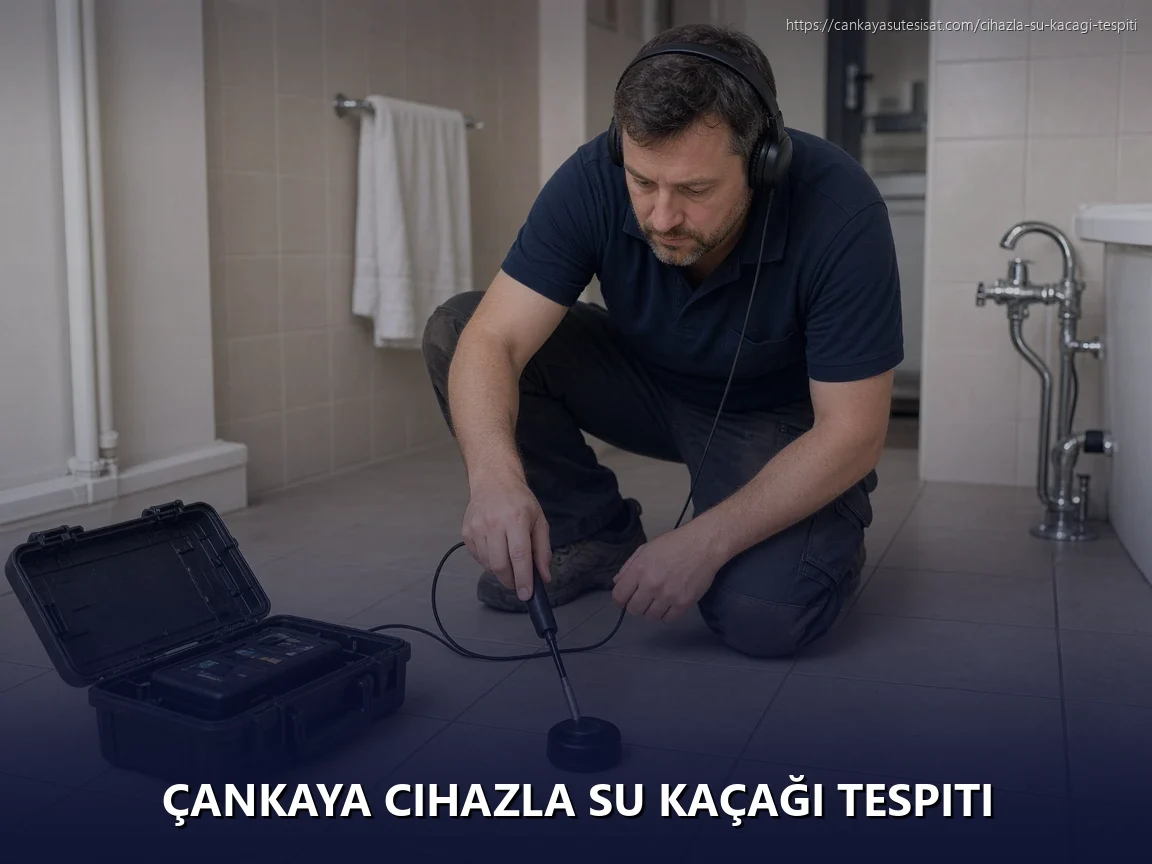 Çankaya Cihazla Su Kaçağı Tespiti